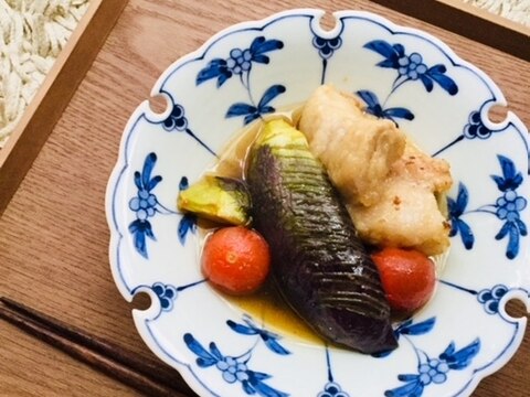 サッパリ♪フルーツトマトと茄子の煮浸し